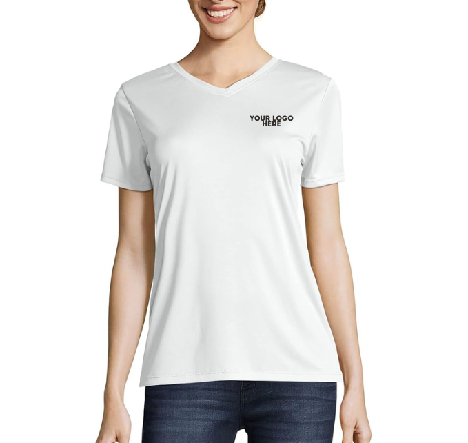 WOMENS COOLDRI SHORT SLEEVE PERFORMANCE V-NECK T-SHIRT