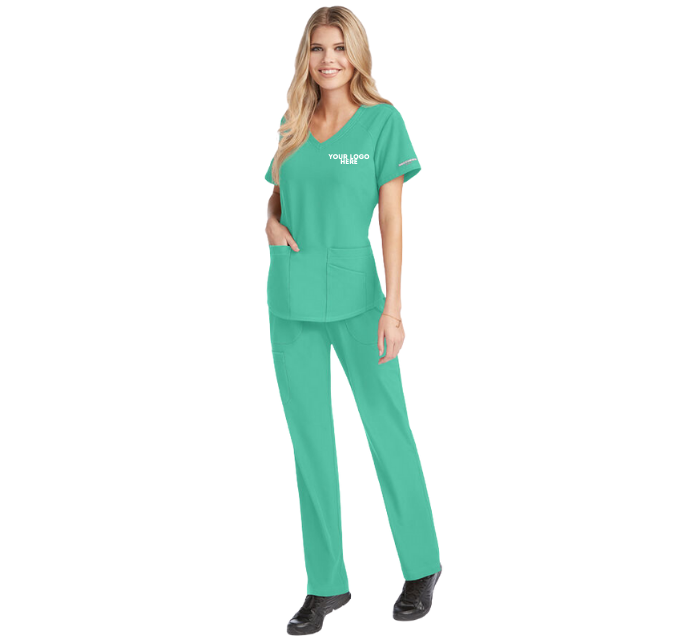 V-NECK SCRUB TOP