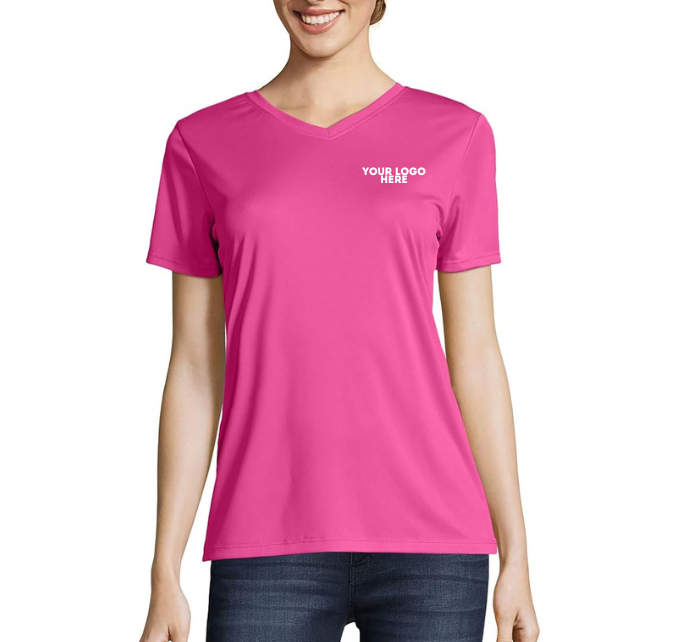 WOMENS COOLDRI SHORT SLEEVE PERFORMANCE V-NECK T-SHIRT